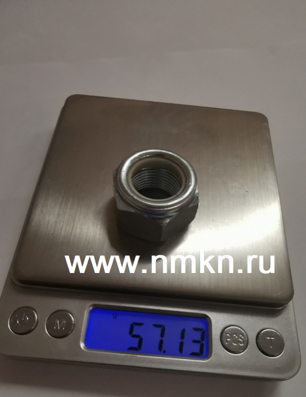 Гайка М20х1,5 высокая с белым нейлоновым кольцом цинк Гайка М20х1,5 высокая с белым нейлоновым кольцом цинк